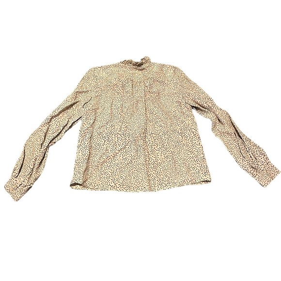 & Other Stories Cream Polka Dot Blouse - Picture 4 of 9